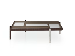 VISION - Rectangular glass coffee table - Coffee table by Turri
