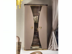 VOGUE - Leather display cabinet - Cabinet by Turri