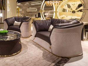 VOGUE - Leather lobby chair - Chair by Turri