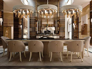 VOGUE - Upholstered leather chair - Chair by Turri