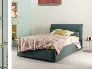 ADA - Single bed with upholstered headboard - Bed frame by Twils