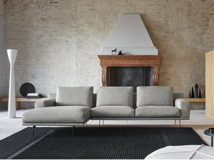 ETAN - Sectional fabric sofa with chaise longue - Sofa by Twils