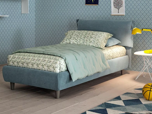 GISELLE - Single bed with upholstered headboard - Bed frame by Twils