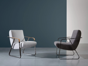 MOON - Sled base armchair with armrests - Armchair by Twils