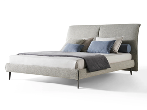 SAIL - Double bed with upholstered headboard - Bed frame by Twils