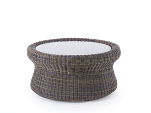 AGORÀ - Round low WaProLace® garden side table - Side table by Unopiù