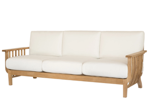 CHELSEA - Teak and acrylic fabric garden sofa - Sofa by Unopiù