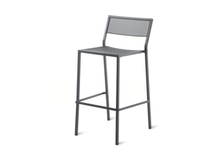 CONRAD - High iron stool with back - Stool by Unopiù