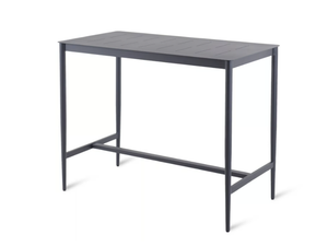 LUCE - Rectangular aluminium high table - Table by Unopiù