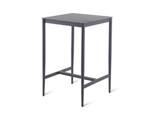 LUCE - Square aluminium high table - Table by Unopiù