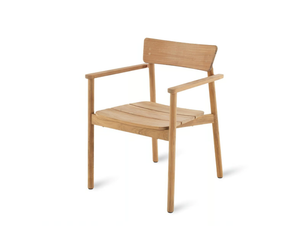 PEVERO - Garden teak easy chair with armrests - Armchair by Unopiù