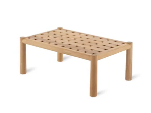 PEVERO - Low rectangular teak coffee table - Side table by Unopiù