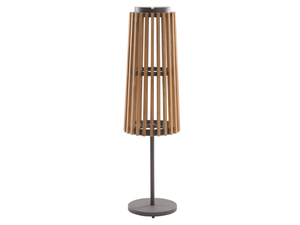 SOLARE - Solar powered teak floor lamp - Floor lamp by Unopiù