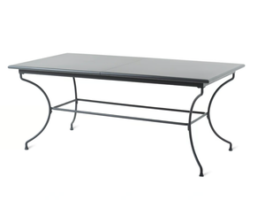 TOSCANA - Extending rectangular iron table - Table by Unopiù