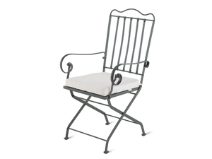 TOSCANA - Iron chair with armrests - Chair by Unopiù