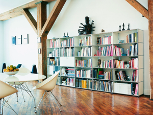 USM HALLER BOOKSHELVES - Open sectional metal bookcase - Cabinet by USM