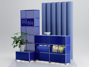 USM HALLER E - Reception desk with Built-In Lights - Desk by USM