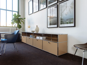 USM HALLER LOWBOARD - Modular metal sideboard - Cabinet by USM