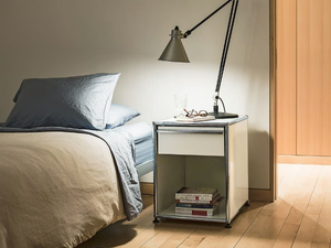USM HALLER NIGHTSTAND - Bedside table with drawer - Side table by USM