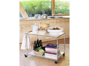 USM HALLER SERVING CART - Metal trolley - Kitchen cabinet by USM