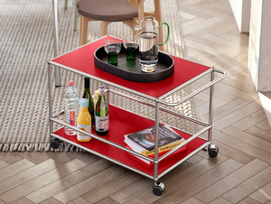 USM HALLER - Steel drinks trolley - Side table by USM