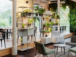 WORLD OF PLANTS FOR USM HALLER - Sectional shelving unit - Cabinet by USM