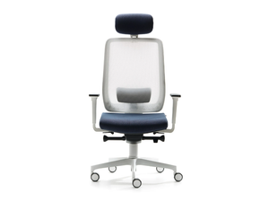 ASSIA EV - Swivel mesh office chair with headrest - Office Chair by VAGHI