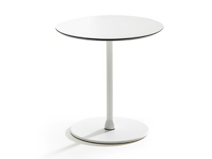 CALICE - Round laminate coffee table and metal base - Coffee table by VAGHI