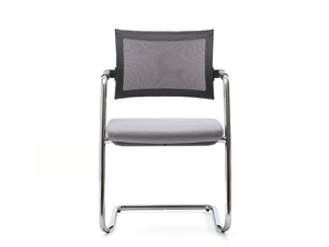 EXPO LIGHT GUEST - Cantilever metal chair with armrests - Chair by VAGHI
