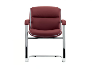 KIRUNA GUEST - Cantilever upholstered chair with armrests - Chair by VAGHI