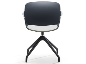 LIBERA ARMCHAIR - Swivel trestle-based polypropylene chair - Chair by VAGHI