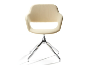 WIZARD - Chair with armrests and swivel base in aluminum - Chair by VAGHI