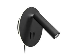 BONN ROUND - Reading wall lamp with a backlight - Wall lamp by Valaisin Grönlund