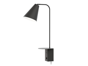 VIGO USB - Direct light metal wall lamp with USB charger - Wall lamp by Valaisin Grönlund