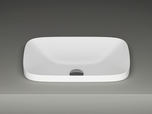 ALVEO - Inset rectangular ceramic washbasin - Washbasin by Valdama