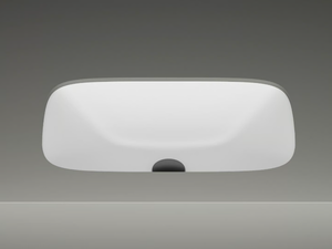 ALVEO - Undermount rectangular ceramic washbasin - Washbasin by Valdama