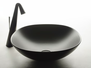 POD - Countertop single ceramic washbasin - Washbasin by Valdama