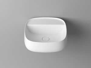 SEED - Square single ceramic washbasin - Washbasin by Valdama