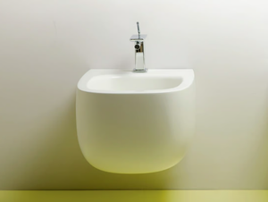 SEED - Wall-hung ceramic bidet with overflow - Toilet seat by Valdama