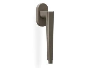 H1057 RETRÒ - Brass window handle on rose - Finishes accessories by Valli