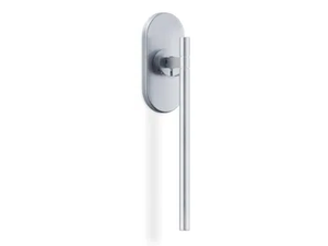 H1064 NAKED - Steel window handle on rose - Finishes accessories by Valli