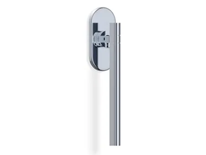 H1065 NAKED DUE - Steel window handle on rose - Finishes accessories by Valli