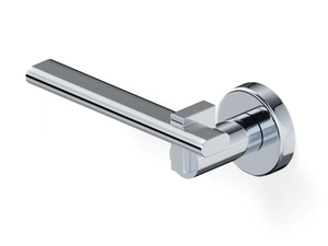 H335 RM - Brass door handle on rose - Finishes accessories by Valli