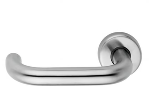 H414 AMBER - Stainless steel door handle on rose - Finishes accessories by Valli