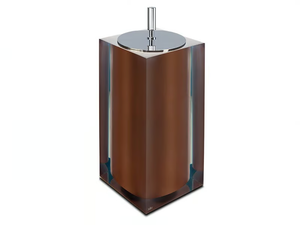 BRONZE GLOSS SMALL - Resin bathroom waste bin - Sanitary accessories by Vallvé
