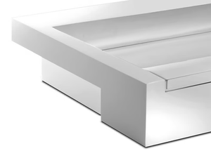 CINCO - Semi-inset rectangular resin washbasin - Washbasin by Vallvé