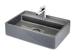 ÉREA - Rectangular resin washbasin - Washbasin by Vallvé
