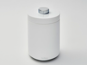 FIT - Resin cotton swab holder with lid - Sanitary accessories by Vallvé
