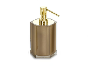 GOLD HEXA - Resin Bathroom soap dispenser - Sanitary accessories by Vallvé