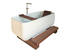 MINERAL - Rectangular bathtub - Bathtub by Vallvé